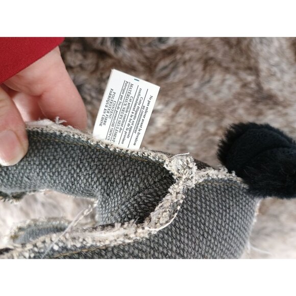 Happy Tails 10 in Stuffed Gray Bear Brown Nose Dog Toy - Picture 7 of 8